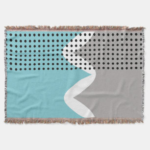 Abstract Wiggles Throw Blanket