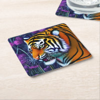 Abstract Wild Majestic Predator Tiger