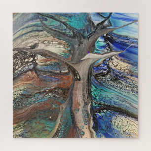 Abstract wild tree jigsaw puzzle