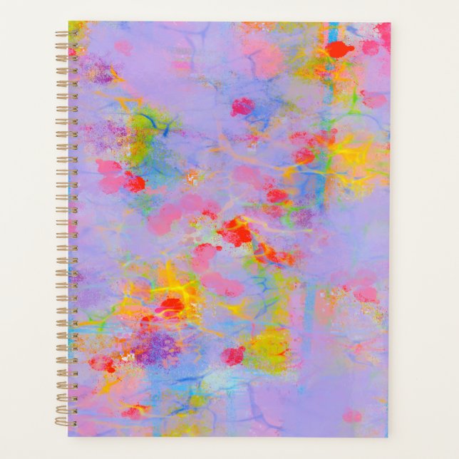 Abstract Wildflower Field Design Planner (Front)