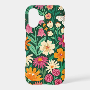 Abstract Wildflowers Butterflies iPhone Cases