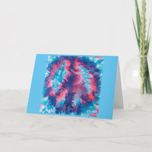Abstract Wind Blown Pink Purple Peace Sign Cards