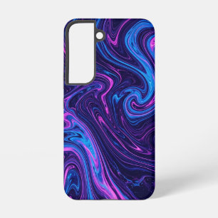 Abstract Wind Swept Cosmic Purple Samsung Cases