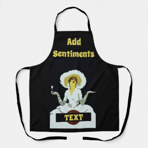 Abstract Wine Design edit & add text, Apron