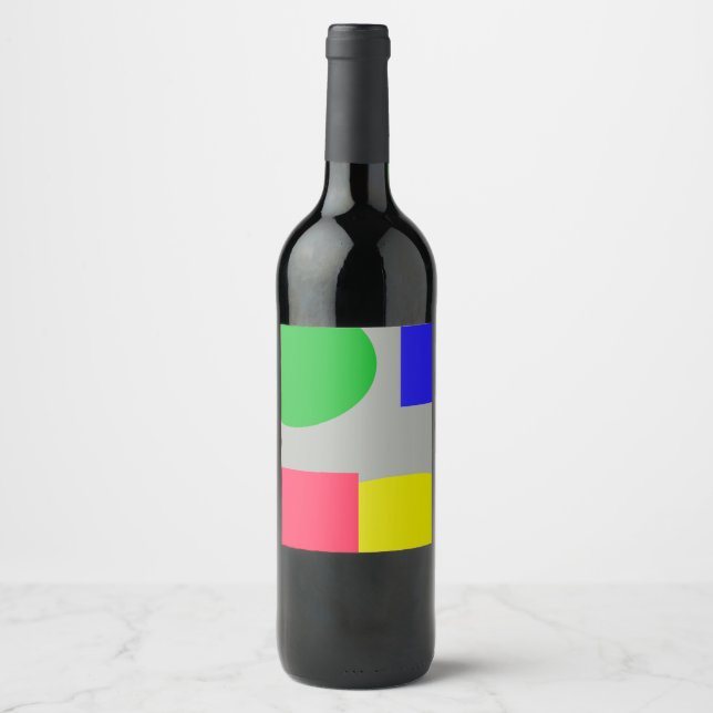 Abstract Wine Label (Front)