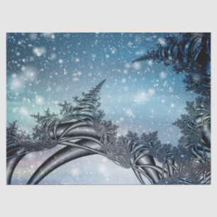 Abstract Winter Fractal 32 Background Tissue Paper