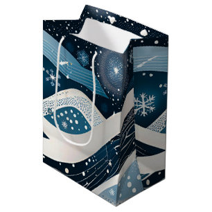 Abstract Winter Wonderland Medium Gift Bag