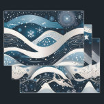 Abstract Winter Wonderland Wrapping Paper Sheet<br><div class="desc">Seasonal wrapping paper sheets,  perfect for Christmas or Hanukkah.</div>