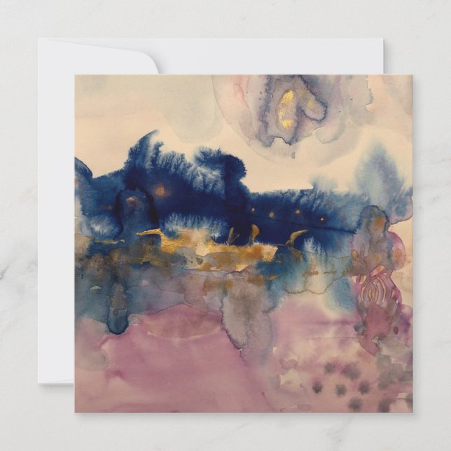 abstract with blue and pink card (Front)