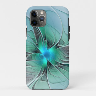 Abstract With Blue, Modern Fractal Art Case-Mate iPhone Case