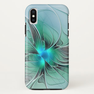 Abstract With Blue, Modern Fractal Art Case-Mate iPhone Case