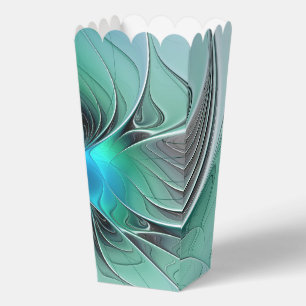 Abstract With Blue, Modern Fractal Art Favour Box