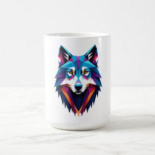 Abstract Wolf Coffee Mug