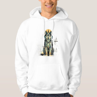 Abstract Wolf Forest Hoodie