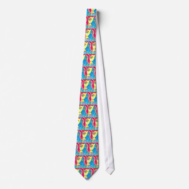 Abstract Woman Artistic Tie (Front)