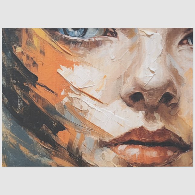 Abstract Woman II Tissue Paper (Front)