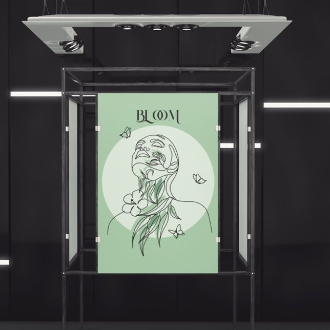 Abstract Woman Line Art, Earthy Tones Poster (Creator Uploaded)