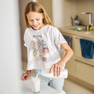 Abstract Woman Line Art, Earthy Tones  T-Shirt