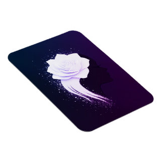 Abstract Woman Portrait Magnet