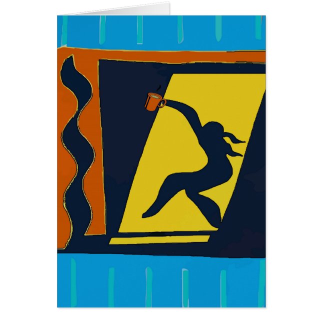 Abstract Woman with Coffee (Front)