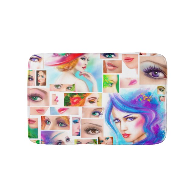Abstract womans bath mat (Front)