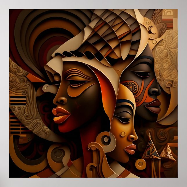  Abstract women paintings Poster (Front)
