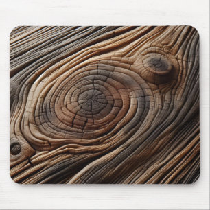Abstract Wood Art Design Texture Mouse Pad