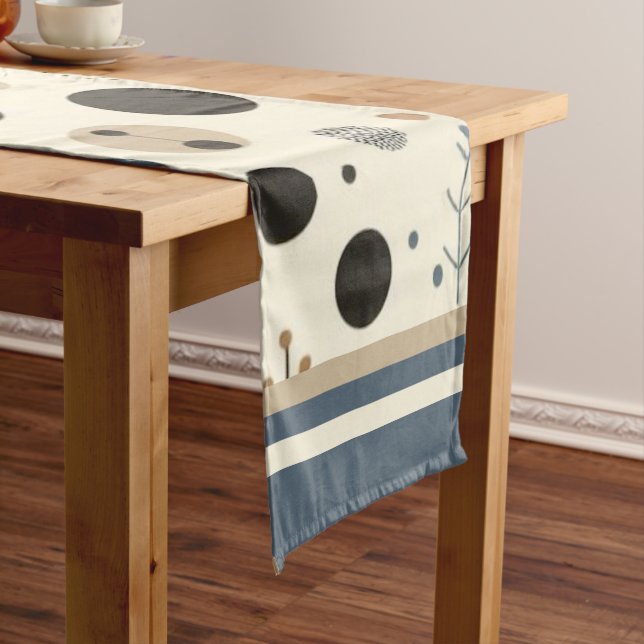 Abstract Woodland Short Table Runner (In Situ)