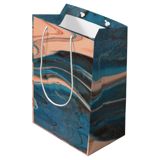 Abstract Wraps 17 Wrapping Paper Medium Gift Bag (Back Angled)