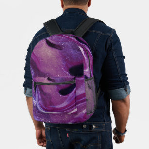 Abstract Wraps 18 Printed Backpack