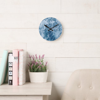 Abstract Wraps 18 Round Clock