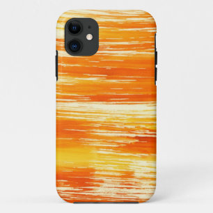 Abstract yellow background from watercolor iPhone 11 case