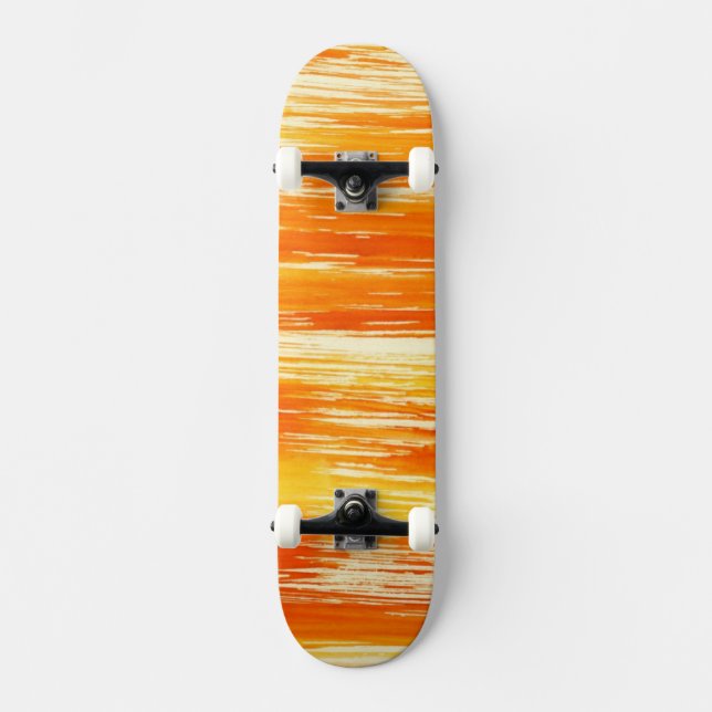 Abstract yellow background from watercolor skateboard (Front)