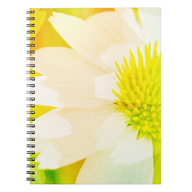 Abstract Yellow Flower Journal Notebook (Front)