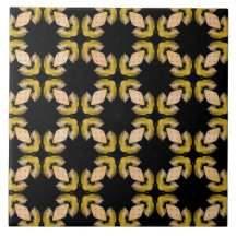 Abstract Yellow, Orange, and Black Pattern