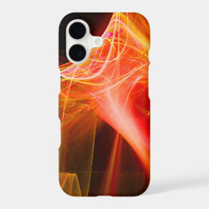 ABSTRACT YELLOW ORANGE FRACTAL SWIRLS