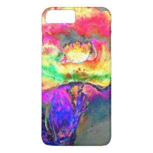 Abstract yellow pink watercolor floral painting Case-Mate iPhone case