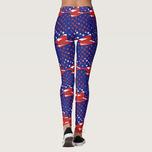Abstract Yoga Lady Leggings (Back)