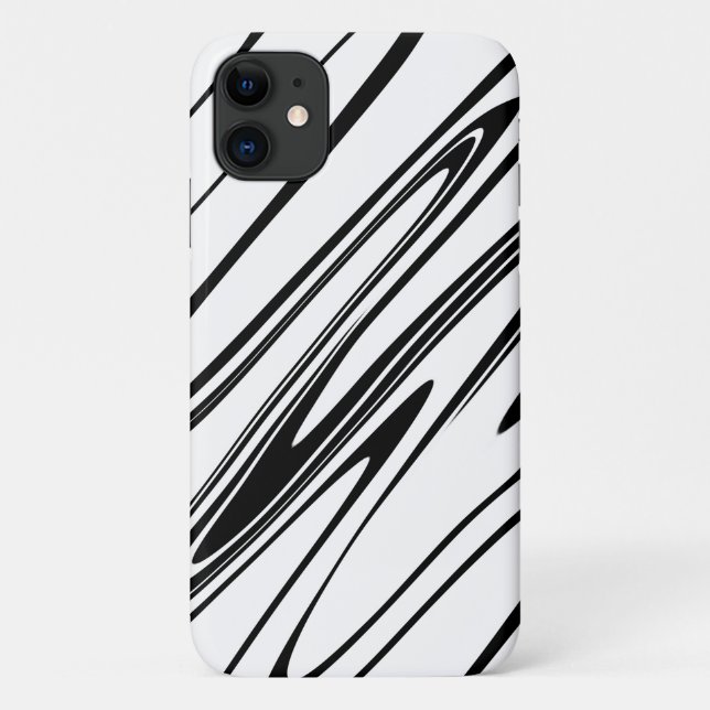 Abstract Zebra Print Case-Mate iPhone Case (Back)