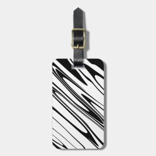 Abstract Zebra Print Luggage Tag