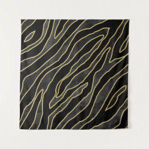 Abstract zebra striped. Animal print illustration Tapestry