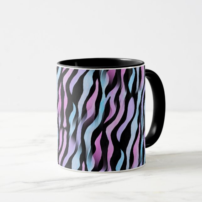 Abstract Zebra Stripes Mug (Front Right)