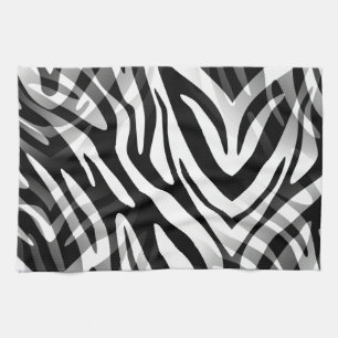 Abstract Zebra Tea Towel