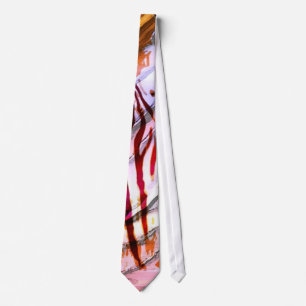 Abstract Zebra Tie