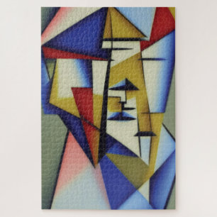 Abstract Zen Cubist Jigsaw Puzzle