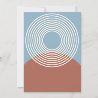 Abstract Zen minimalist artwork Holiday Card