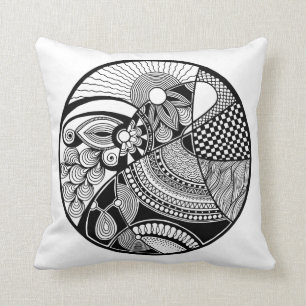 Abstract Zendala On Circle Cushion