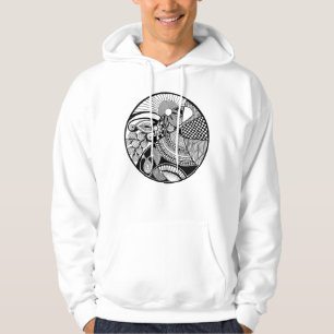 Abstract Zendala On Circle Hoodie