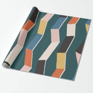 Abstract zig zag seamless pattern,hand painted irr wrapping paper