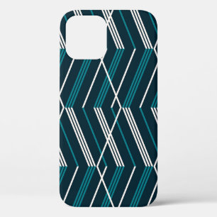 Abstract zigzag: elegant vintage geometric. iPhone 12 case